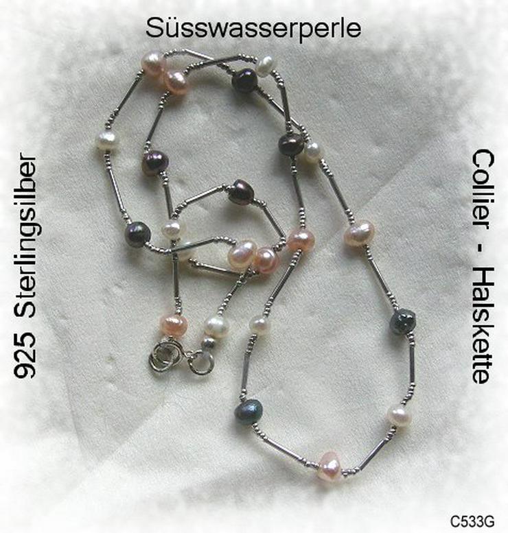 Bild 8: Perlencollier, 925 Silber