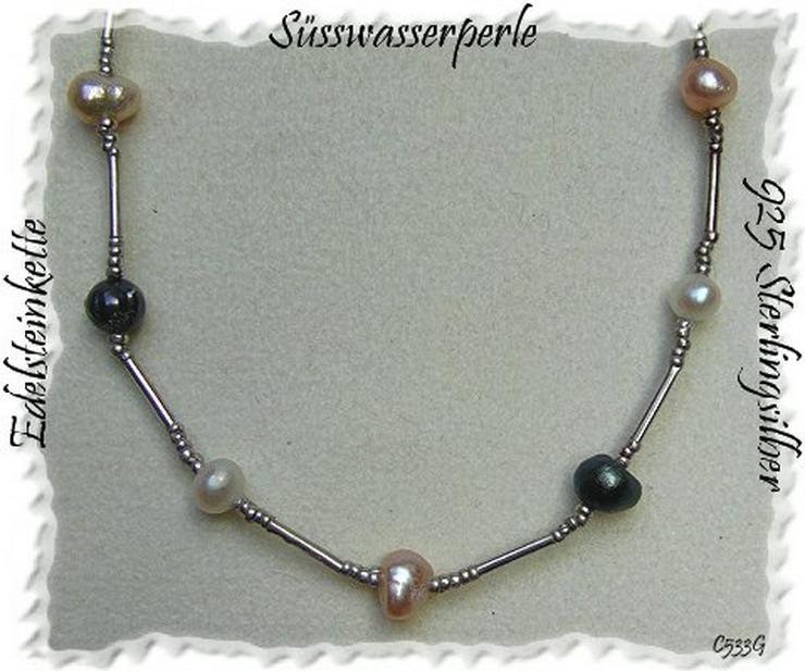 Bild 9: Perlencollier, 925 Silber