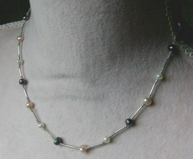 Perlencollier, 925 Silber