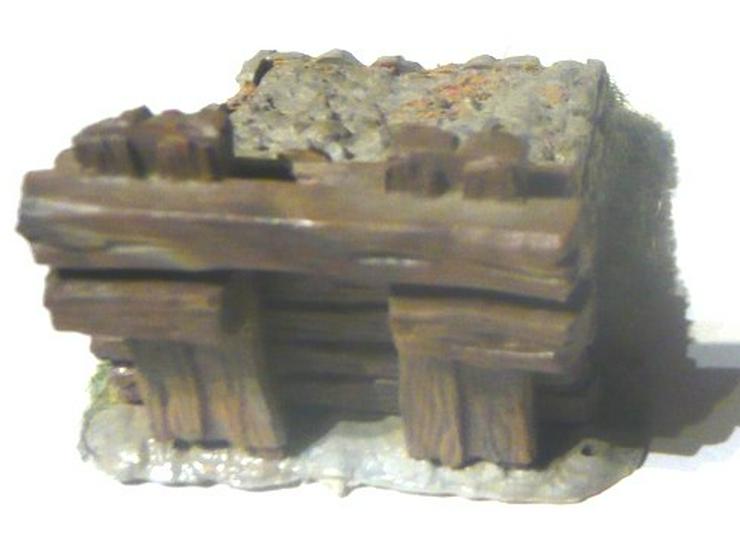 Bild 2: Nostalgie Prellbock H0 Holzbohlen und Steine universell passend