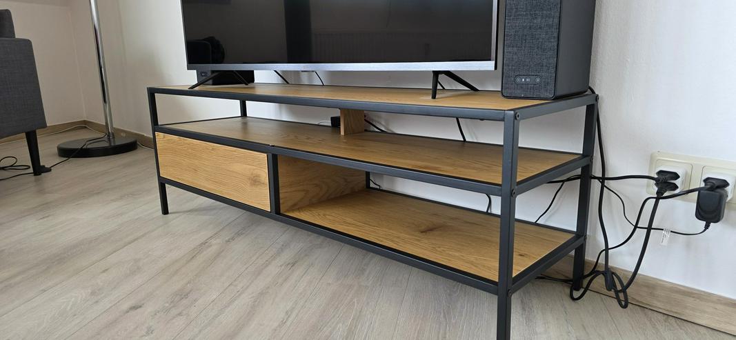 Bild 2: TV-Bank Eiche/schwarz