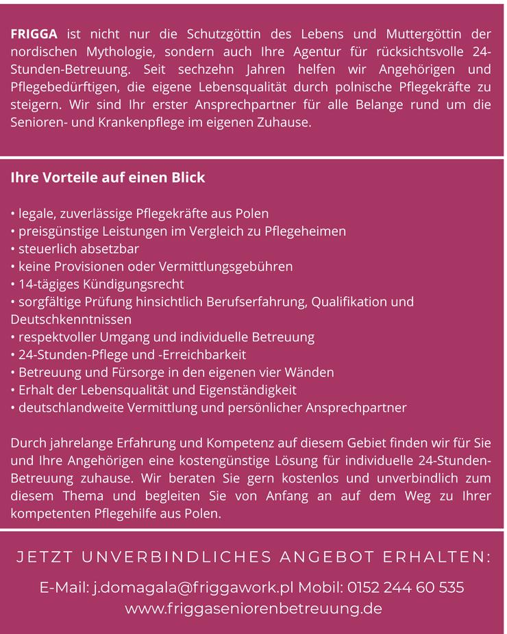 Bild 3: Seniorenbetreuung Legale 24h Betreuung daheim | Deutschsprachige Pflegekräfte
