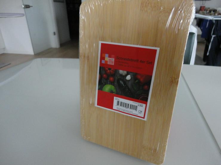 Schneidebrett 4er Set Bambusholz NEU / OVP