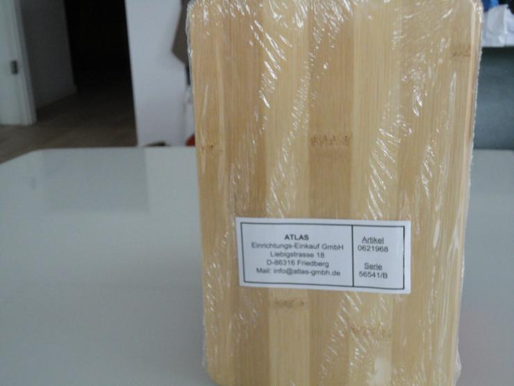 Bild 4: Schneidebrett 4er Set Bambusholz NEU / OVP