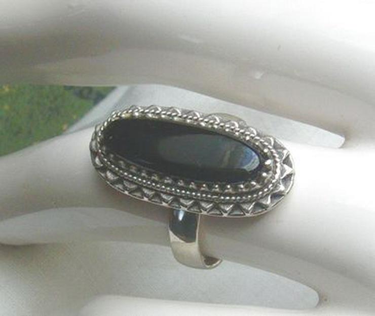 Bild 5: Ring, 925 Silber mit gefassten Onyxstein