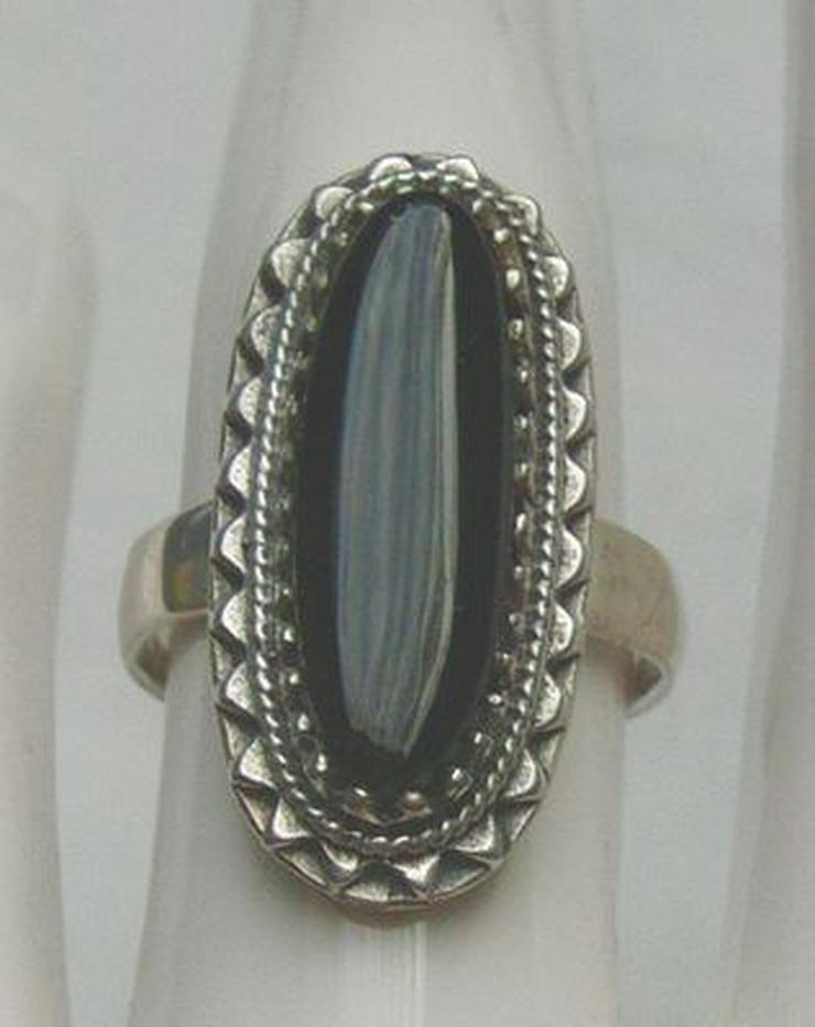 Bild 7: Ring, 925 Silber mit gefassten Onyxstein