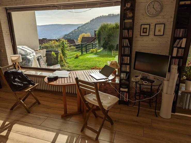 Bild 9: 1Z Souterrain/Terrassenwohnung mit traumhaften  Blick auf Schwarzwald
