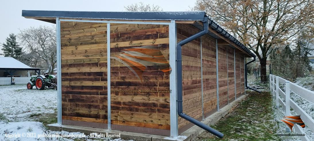 Bild 7: Pferdeunterstand & Weidehütte Top Laufstall für Pferde