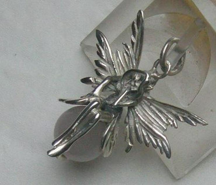 Bild 4: Engelanhänge aus massiv 925 Silber mit einen Rosenquarz