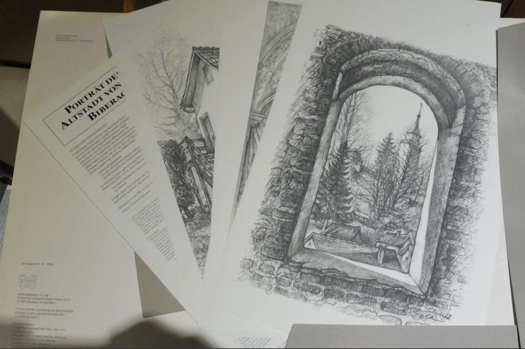 Bild 2: Porträt der Altstadt von Biberach 12 Zeichnungen