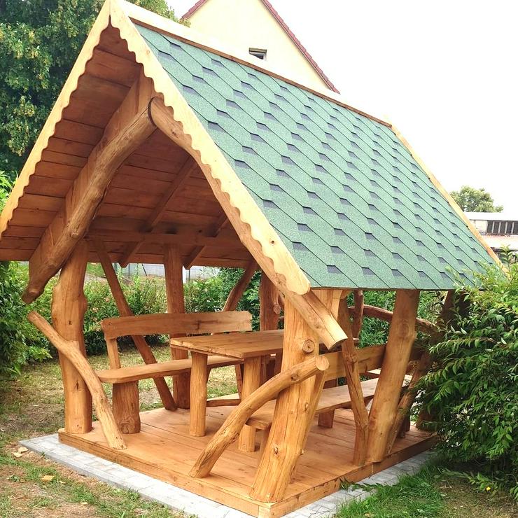 Bild 5: Überdachte Sitzgruppe - Gartenpavillon, inkl. Montage