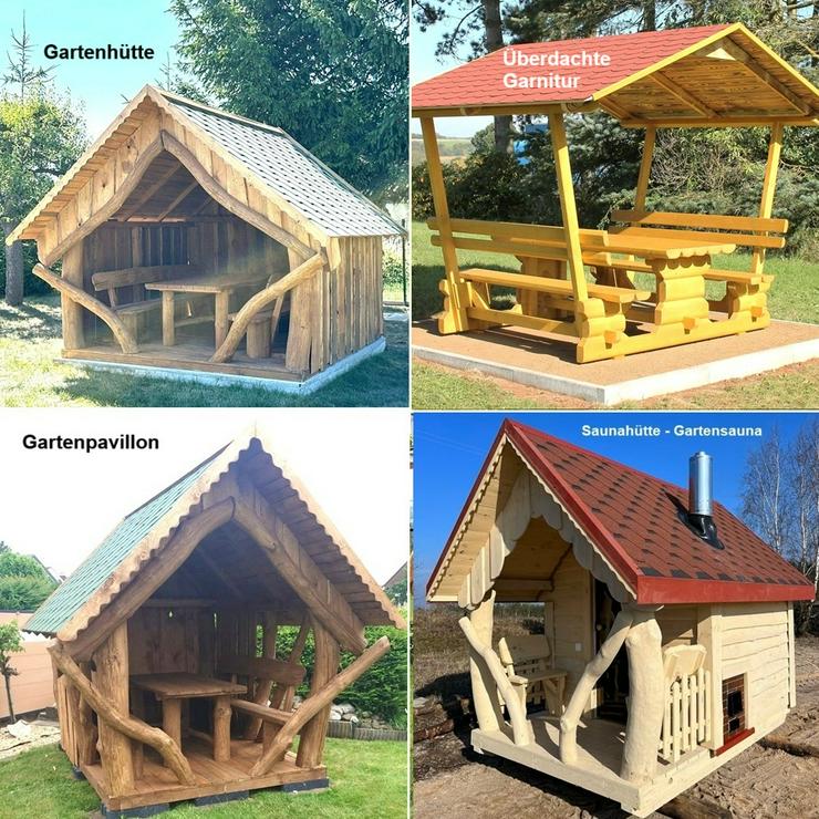 Bild 6: Überdachte Sitzgruppe - Gartenpavillon, inkl. Montage