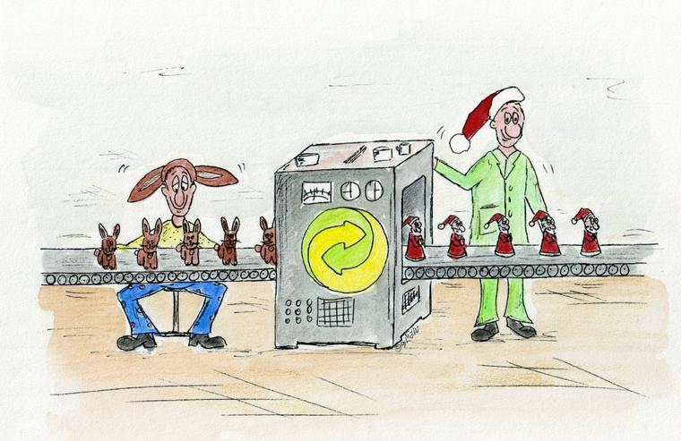 Bild 2: Frivole Weihnachten, ein Comic-Heft mit 24 frechen Bilderwitzen, 