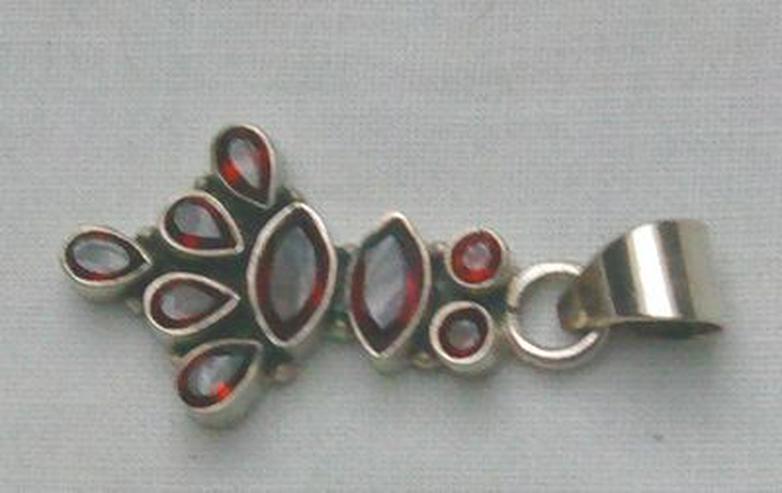 Bild 5: Granatanhänger, 925 Silber, massiv