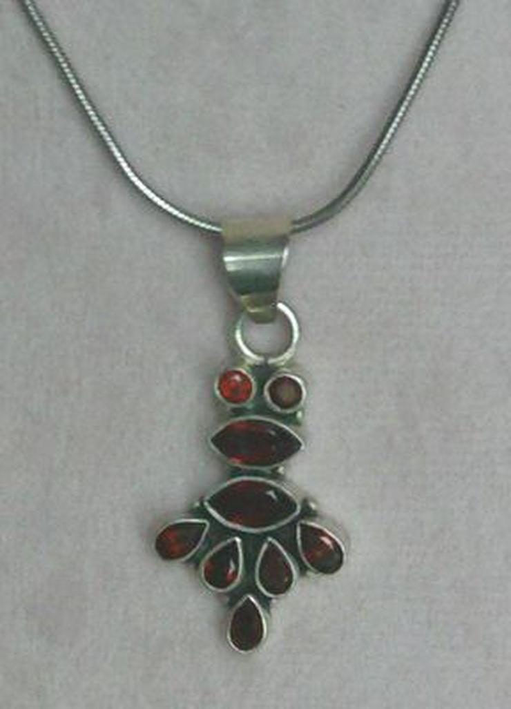 Bild 6: Granatanhänger, 925 Silber, massiv