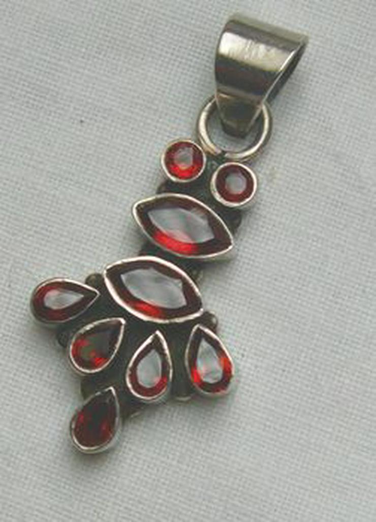 Bild 4: Granatanhänger, 925 Silber, massiv