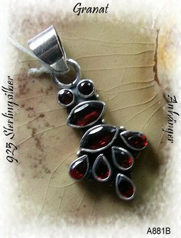 Grnatanhängr, 925 Silber, massiv