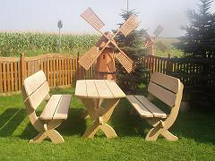 Bild 8: Rustikale Gartenbank mit Gravur. Hochzeitsgeschenk.