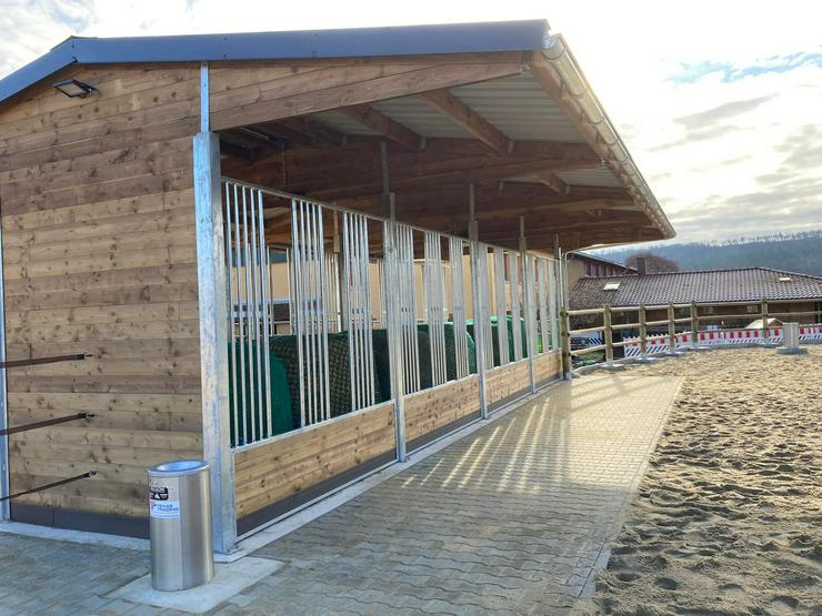 Bild 8: Pferdestall bauen & Offenstall kaufen - Pferdebox und Heuraufe