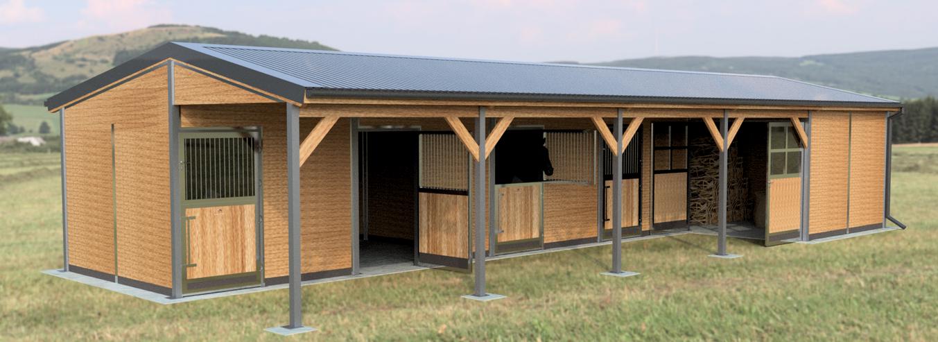 Bild 16: Pferdestall bauen & Offenstall kaufen - Pferdebox und Heuraufe