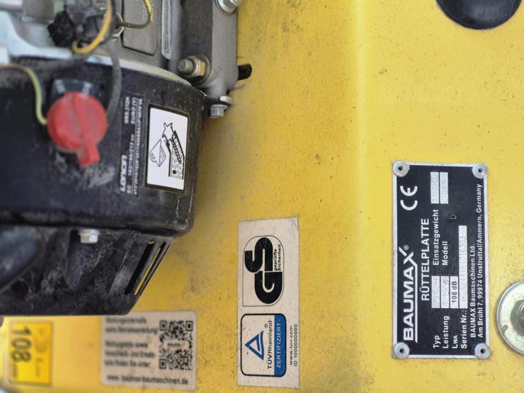 Bild 4: Neuwertige Rüttelplatte 102 kg von baumax