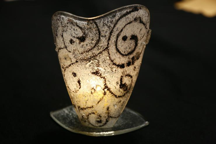 Bild 2: Windlicht Glaskunst Fusing