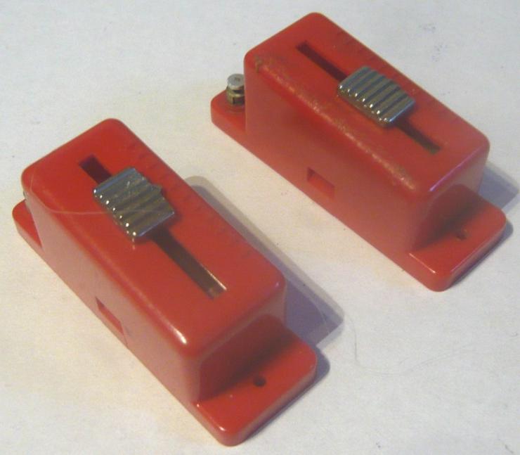 Bild 3: TRIX H0 N 6631 2x Bremswiderstand rot Zustand gut Schiebeschalter