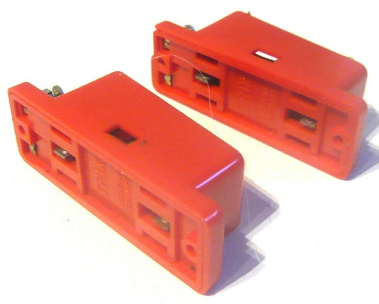 Bild 4: TRIX H0 N 6631 2x Bremswiderstand rot Zustand gut Schiebeschalter