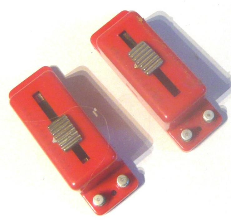 Bild 2: TRIX H0 N 6631 2x Bremswiderstand rot Zustand gut Schiebeschalter