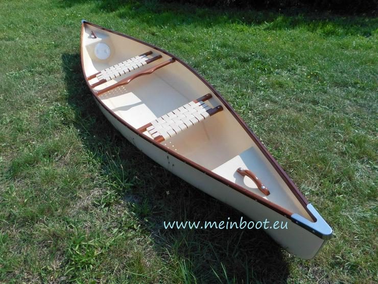 Bild 3: Kanu 2er Kanadier 430 Neu! in cremfarben /Mahagoni