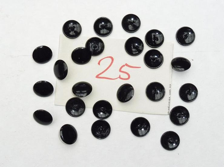 25 Metallköpfe schwarz