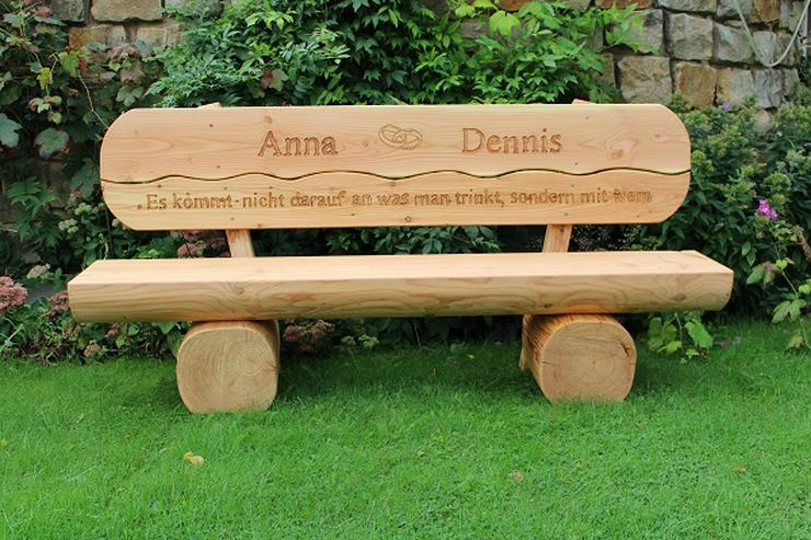 Bild 10: Baumstamm Gartenmöbel. Sitzmöbel Set. Holzmöbel. Rustikale Gartenmöbel.