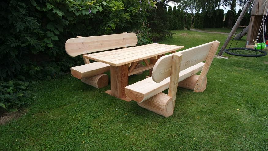 Bild 3: Baumstamm Gartenmöbel. Sitzmöbel Set. Holzmöbel. Rustikale Gartenmöbel.