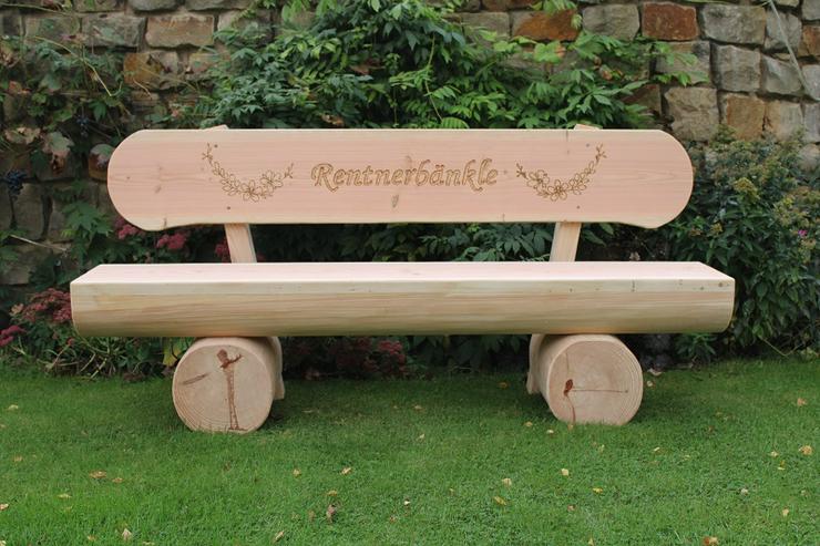 Bild 6: Baumstamm Gartenmöbel. Sitzmöbel Set. Holzmöbel. Rustikale Gartenmöbel.