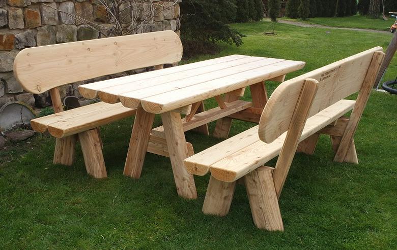 Bild 11: Gartenbank mit Gravur. Hochzeitsgeschenk. Baumstammbank.