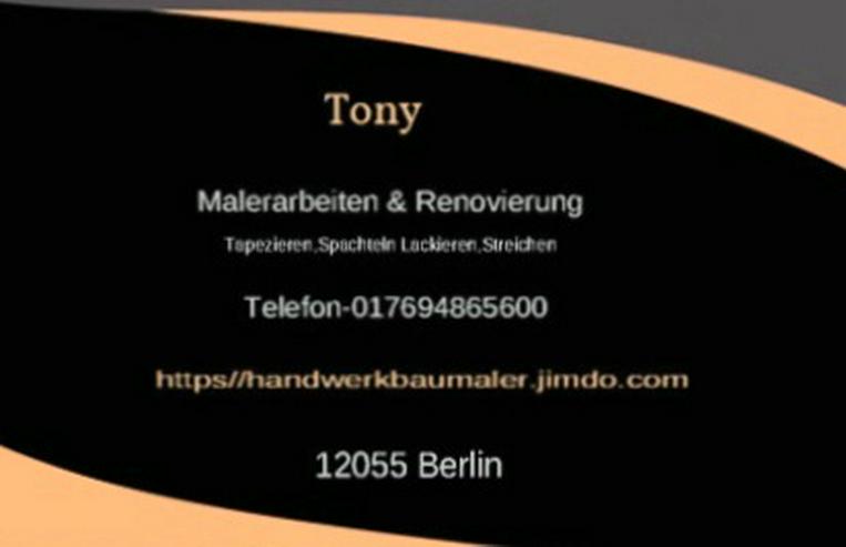 MALER Streicht Ihre Wohnungen Zimmer für Zimmer sehr GÜNSTIGER gern für PRIVATE-KUNDE in BERLIN - Reparaturen & Handwerker - Bild 1