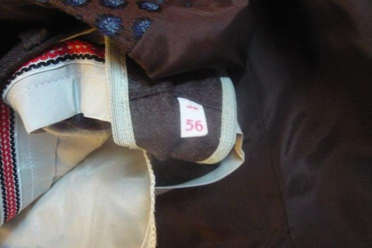 Bild 7: Festlicher Trachtenanzug Distler 3-teilig Sakko Hose Weste Gr. 56 braun TOP