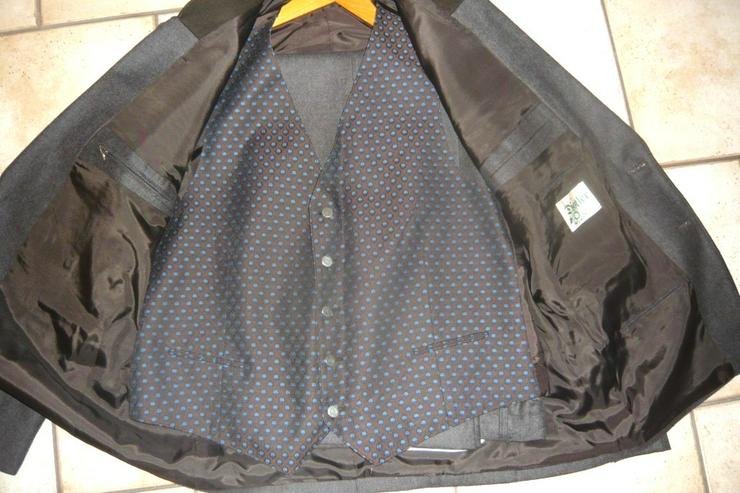 Bild 3: Festlicher Trachtenanzug Distler 3-teilig Sakko Hose Weste Gr. 56 braun TOP