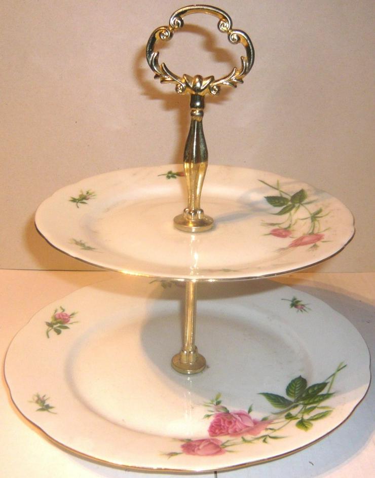 Etagere Dekor Rose Christineholm Schweden Porzellan TOP
