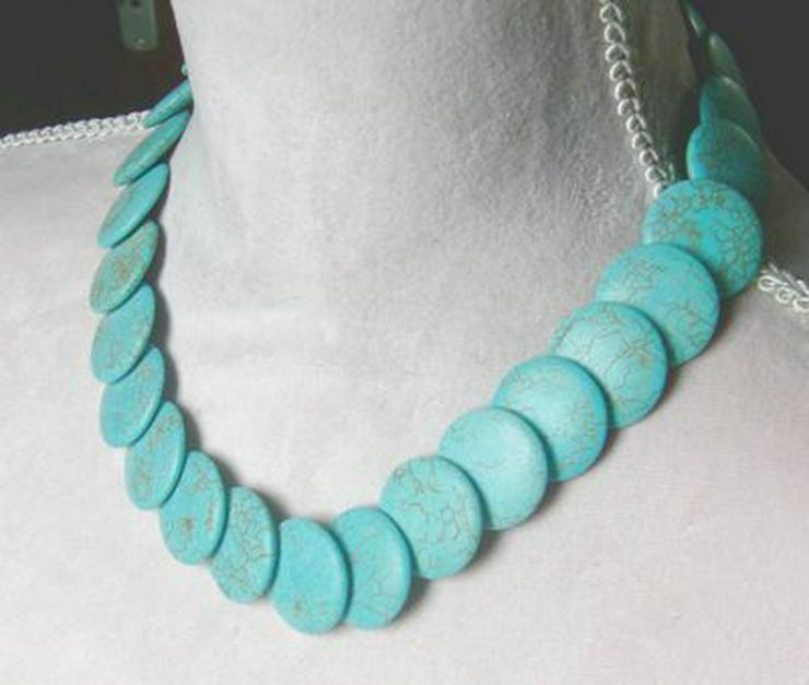 Bild 6: elegantes, auffallend schönes Türkiscollier