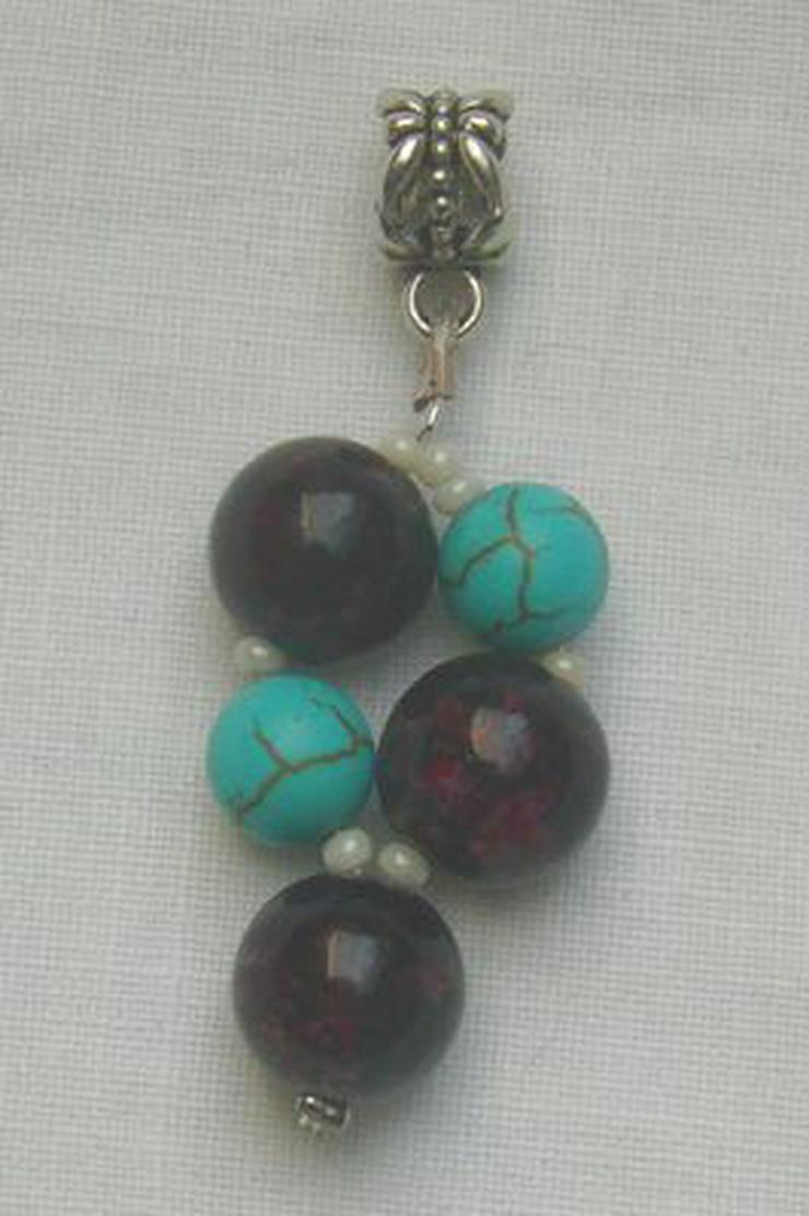 Anhänger mit Achaten und Türkisen