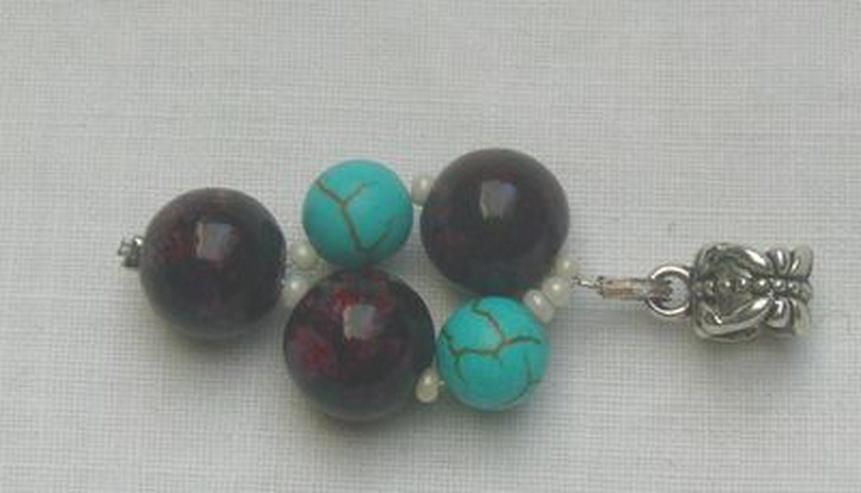 Bild 3: Anhänger mit Achaten und Türkisen