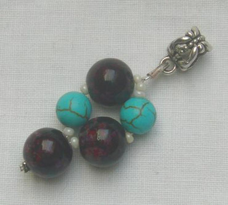 Bild 4: Anhänger mit Achaten und Türkisen