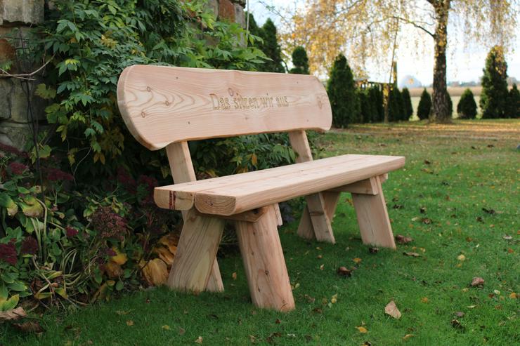 Geburtstagsgeschenk. Sitzbank mit Gravur. Hochzeitsgeschenk. - Bänke - Bild 1