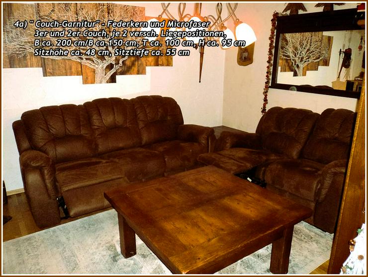 Gepflegte COUCH-GARNITUR „Home affaire“ , 3-Sitzer und 2-Sitzer, bequem & preiswert zum  KAUF wg. Umzugs.