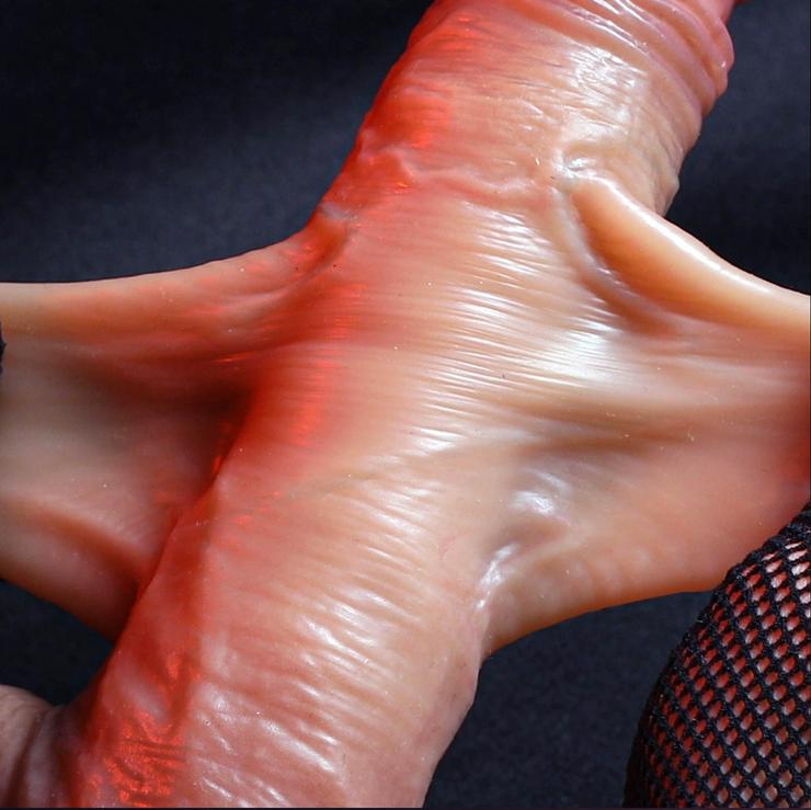 Edler, hochrealistischer Dildo, Realistischer Penis, Bewegliche Haut und Hoden