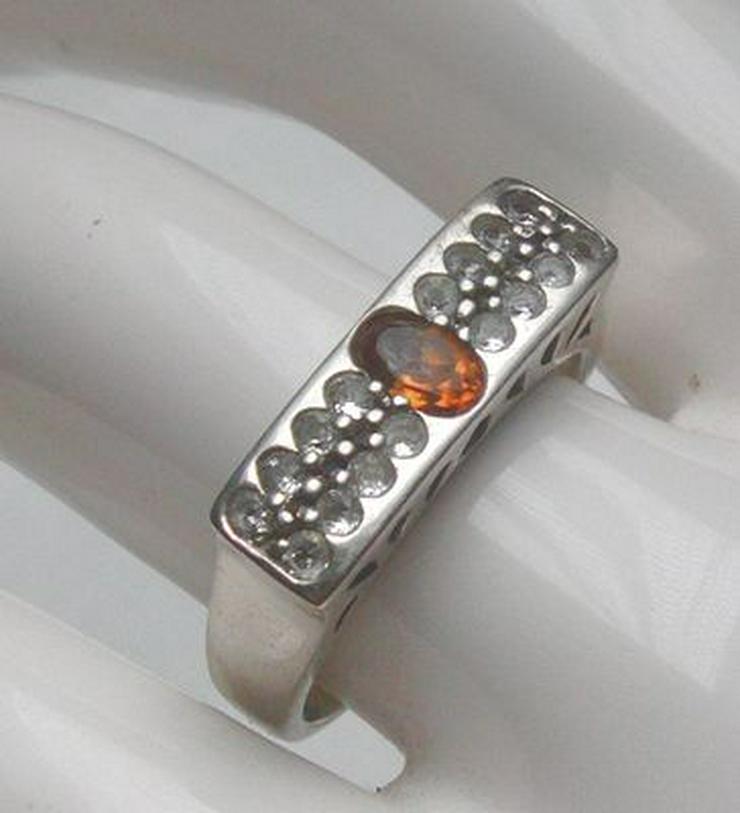 Bild 2: Ring, 925 Silber mit gefssten Weistopasen und einen Citrin