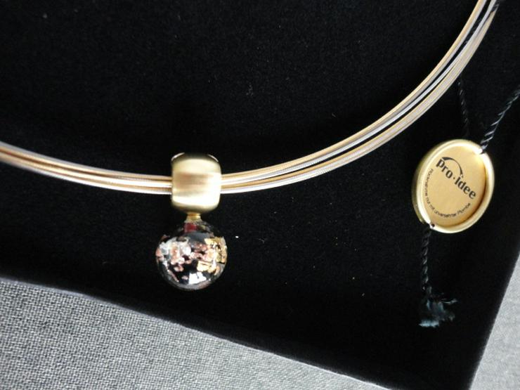 Collier Muranoglas Vario-Collier mit Einhängeclip und Schmuckplombe NEU/OVP