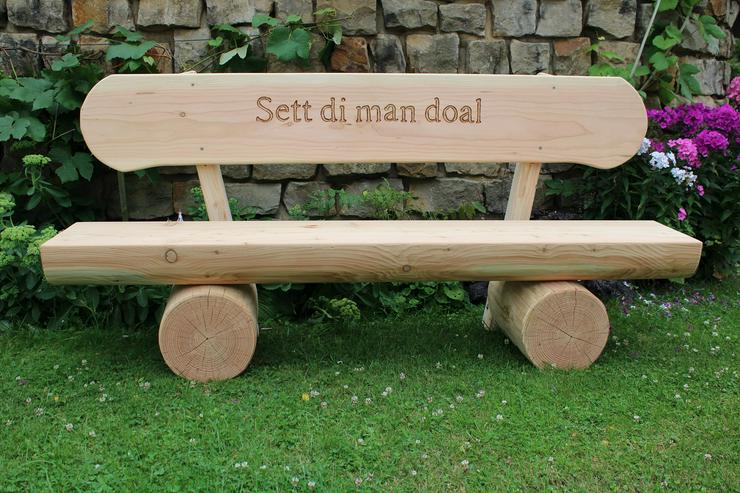 Bild 4: Ostern Geschenk. Gartenbank mit Gravur. Hochzeitsgeschenk.