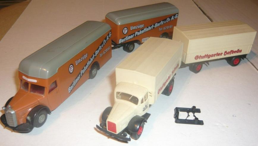 Bild 3: Brekina Albedo alt 1:87 MB L6600 Möbelzug MB Stuttgarter Hofbräu